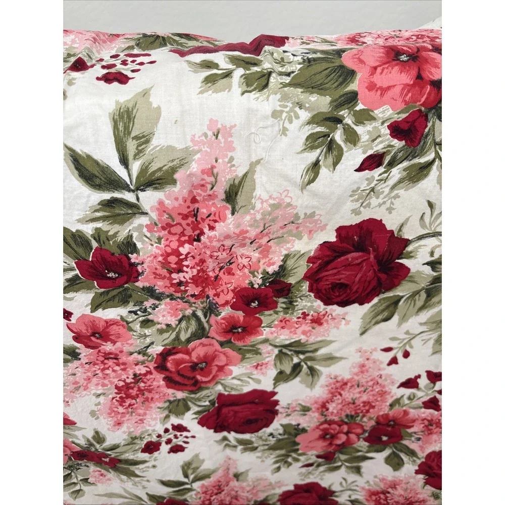 Vintage Mod Floral 5 Pinch Pleated Custom Decorator Curtain Panels 22